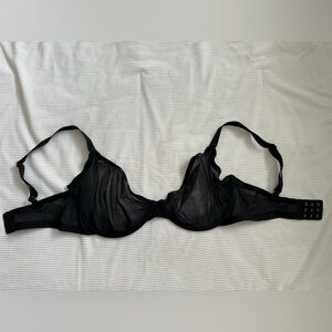 Cuup Black Underwire Mesh Demi Style Bra